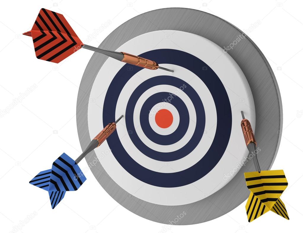 no success, missing the point, looser bad strategy, arrows target