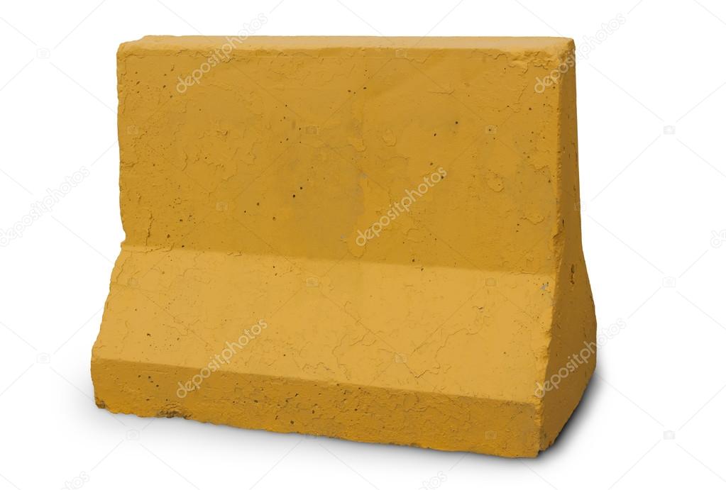 yellow concrete block