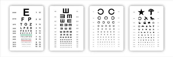 Test Board voor verificatie van de patiënt, vectorbeeld Testen geïsoleerd op witte achtergrond. — Stockvector