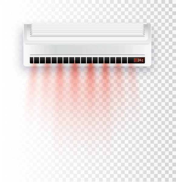 Air conditioner isolated. Vector illustration. Vector air currents — Stock Vector