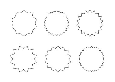Yıldız patlaması konuşma baloncukları. Yıldız patlaması, siyah fiyat etiketi güneş patlaması simgeleri. Kara Güneş patlaması. Düz vintage etiket etiketleri. Vektör illüstrasyonu