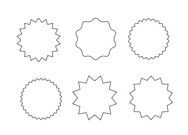 Yıldız patlaması konuşma baloncukları. Yıldız patlaması, siyah fiyat etiketi güneş patlaması simgeleri. Kara Güneş patlaması. Düz vintage etiket etiketleri. Vektör illüstrasyonu