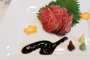Japon wagyu kobe veya miyasaki Japonya büyük sığır eti 