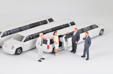 Araba ile küçük işletme figür