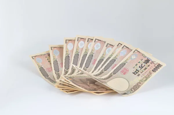 很多日元，日本钱 — 图库照片