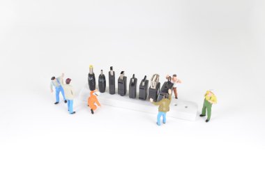 inşaat sahasında ekip çalışması kavramı