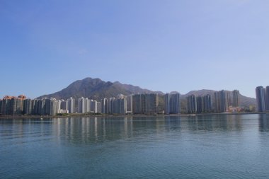 Tolo liman manzara içinde Hong Kong Ma üzerinde Shan
