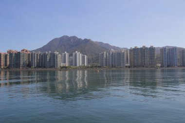 Tolo liman manzara içinde Hong Kong Ma üzerinde Shan