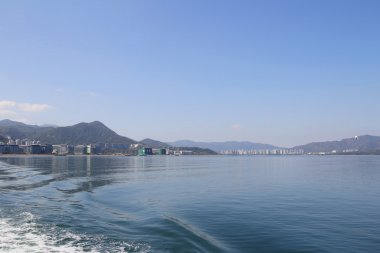 Tolo liman manzara içinde Hong Kong Ma üzerinde Shan