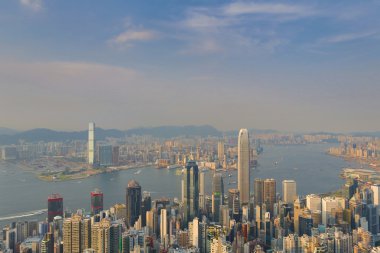 Victoria harbour, hong kong, pik vurdu.