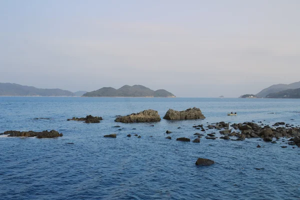 Wyczyść wody zatokę sai kung w hong Kongu — Zdjęcie stockowe