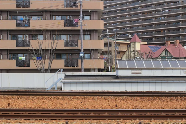 Osaka, Kobe nézet ki vonat — Stock Fotó