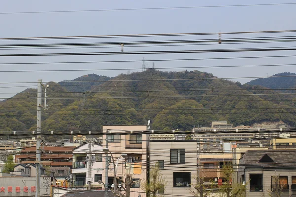 Osaka a Kobe Vista desde el tren — Foto de Stock