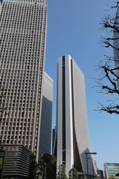 在日本东京都新宿区的高层建筑 — 图库照片