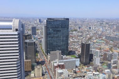 Kentsel yayılma cityscape Toshima ve Shinjuku ünitesi ile