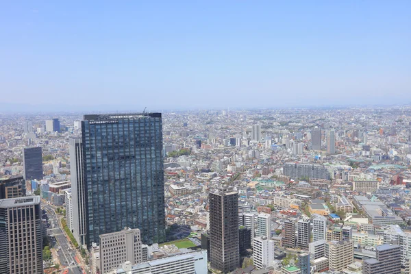 urban sprawl cityscape with Toshima and Shinjuku wards