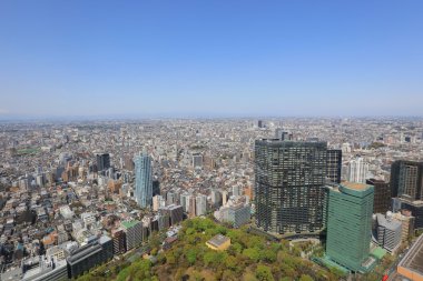 Tokyo şehir sokakları Shinjuku gökdelenler 