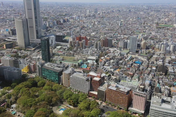 Tokyo şehir sokakları Shinjuku gökdelenler 