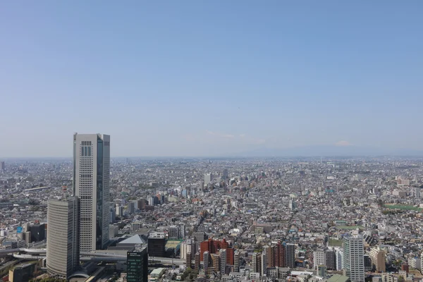 Luchtfoto van Shinjuku gebied in Tokio, Japan — Stockfoto