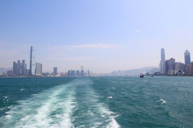 Hong Kong şehir manzarası ağ geçidi