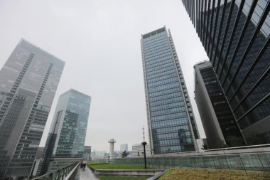 Yüksek katlı binanın iş bölgesi