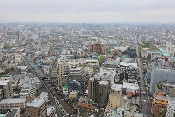 Tokio, Japan - Funabashi-Bezirk aus der Luft — Stockfoto