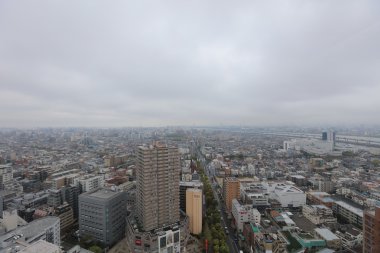 havadan görünümü Funabashi, Japonya