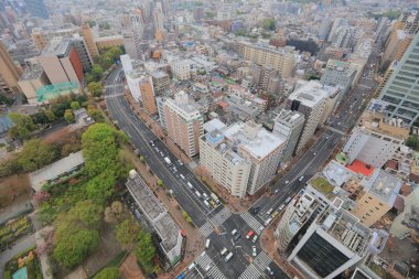 Modern şehir manzarası. Kare kompozisyon.