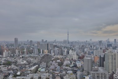 Modern şehir manzarası. Kare kompozisyon.