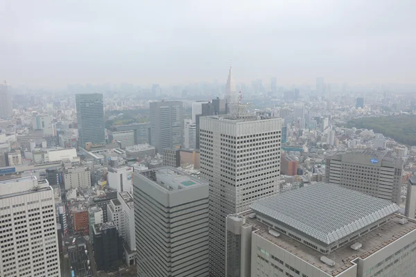 Panoráma města v Japonsku Tokyo Shinjuku široký úhel — Stock fotografie