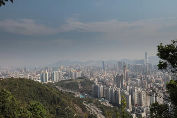 Bir kirli kowloon cityscape — Stok fotoğraf