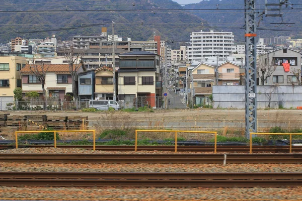 Osaka para Kobe Vista do trem — Fotografia de Stock