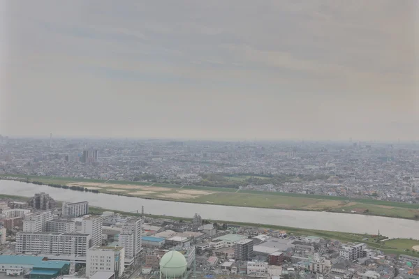 En Ichikawa historiska byggnad har utsikt över — Stockfoto