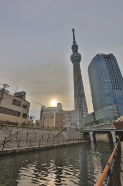 Tokyo Sky Tree (634m) görünümünü gün zaman