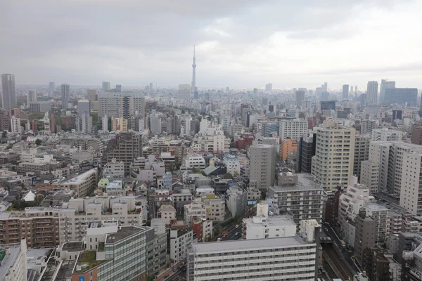 Para Bunkyo e Taito distrito com tokyo — Fotografia de Stock