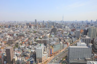 şehir manzarası ile Bunkyo ve Taito wards