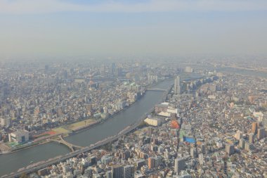 2016, Tokyo Sky ağaçtan Tokyo şehir manzaralı