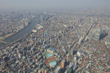 2016, Tokyo Sky ağaçtan Tokyo şehir manzaralı