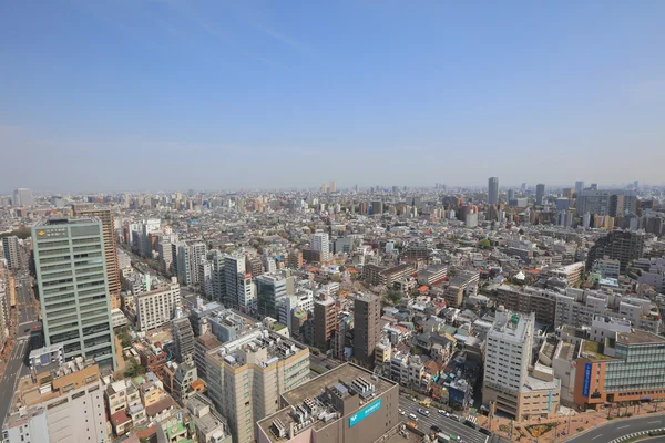 Tokyo şehir manzarası. Bunkyo ward havadan görünümü.