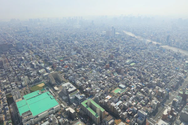 Tokyo şehir Tokyo Sky ağaç görünümünden — Stok fotoğraf