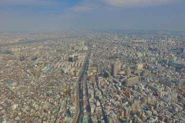 2016, Tokyo Sky ağaçtan Tokyo şehir manzaralı
