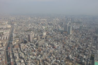 2016, Tokyo Sky ağaçtan Tokyo şehir manzaralı