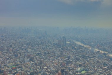2016, Tokyo Sky ağaçtan Tokyo şehir manzaralı