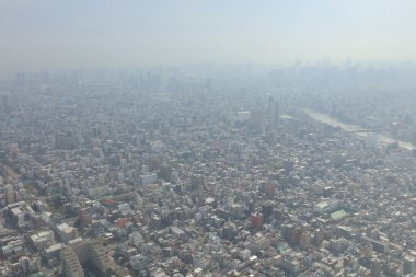 2016, Tokyo Sky ağaçtan Tokyo şehir manzaralı