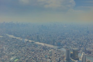 2016, Tokyo Sky ağaçtan Tokyo şehir manzaralı