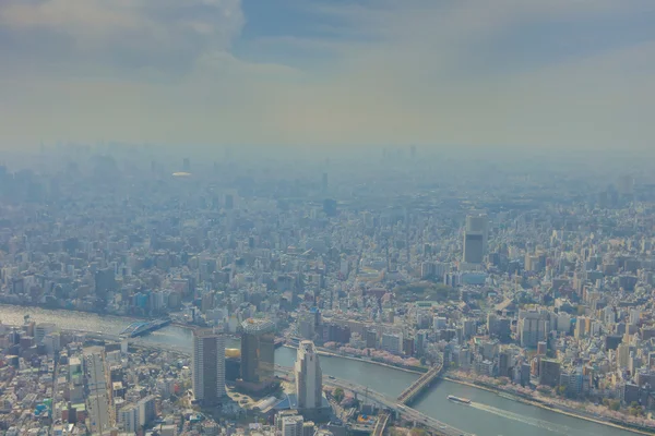 Tokyo uitzicht op de stad van Tokyo Sky Tree in 2016 — Stockfoto