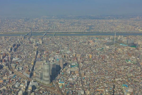 Luchtfoto van de stad in 2016 — Stockfoto