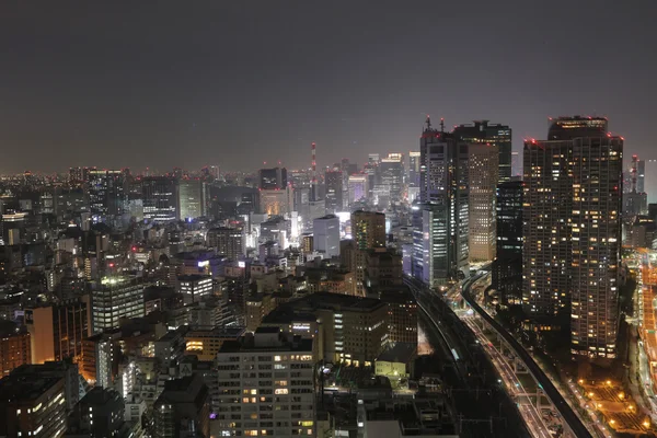 Zuidelijke Tokyo skyline gezien vanaf de World Trade Center — Stockfoto