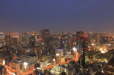Tokyo cityscape Hamamatsucho Dünya Ticaret Merkezi