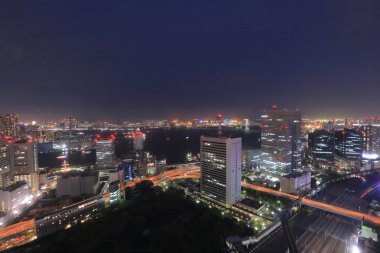 Tokyo cityscape Hamamatsucho Dünya Ticaret Merkezi
